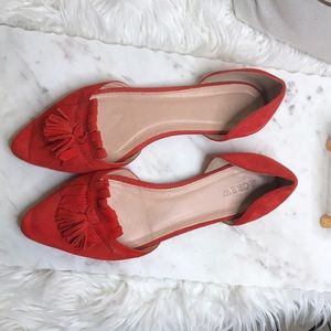 JCrew Suede d'Orsay loafer flats